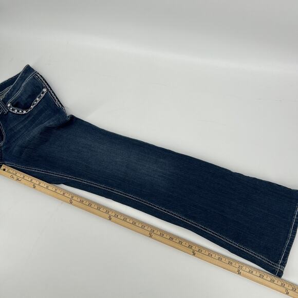 Vintage Y2K Twelve K USA Jeans Womens 6 Low Rise Bootcut Bedazzled Bling - Picture 12 of 12
